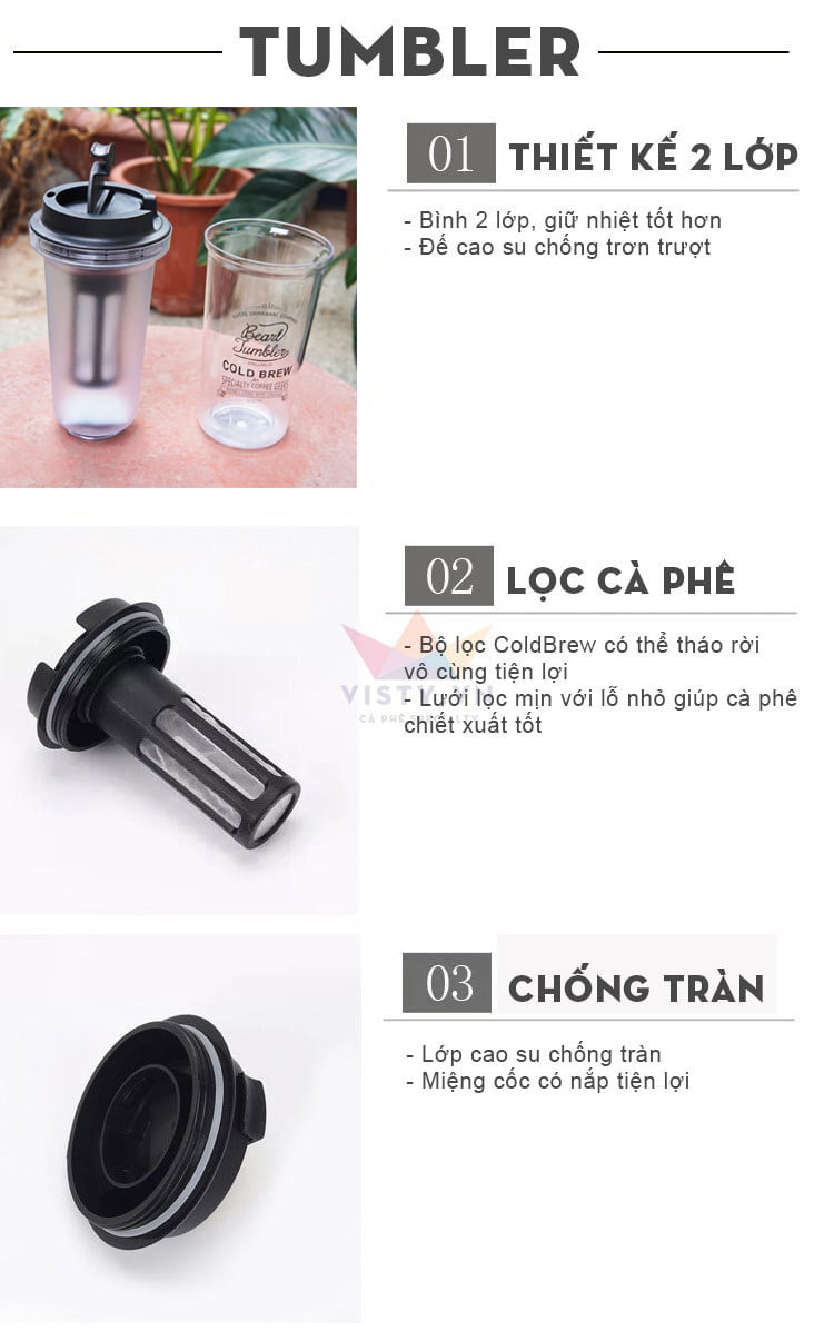 Binh tumbler coldbrew 15