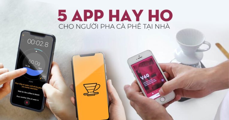 5 app pha ca phe tai nha
