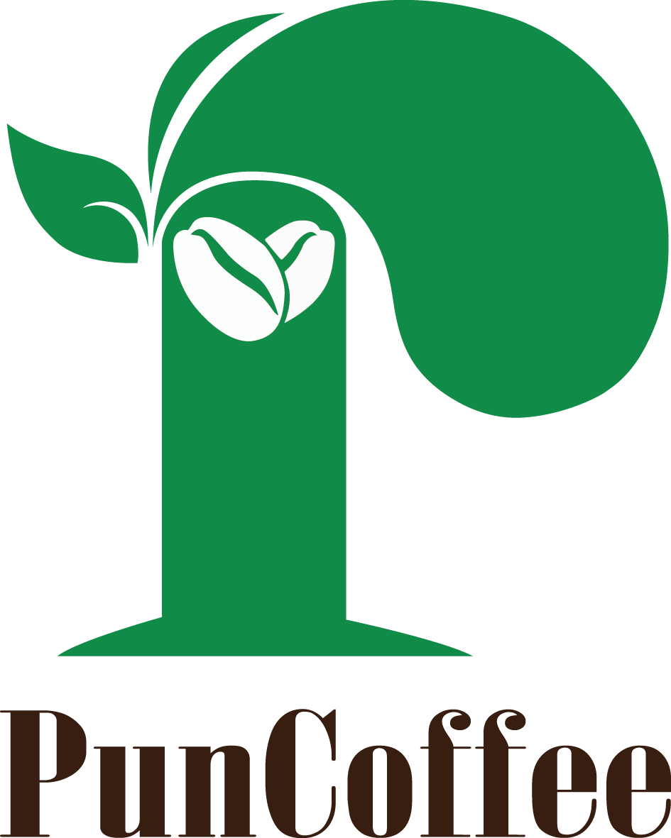 Pun coffee logo