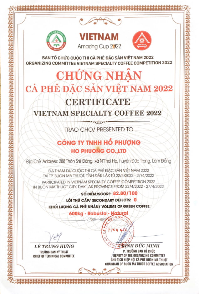 chung chi ho phuong